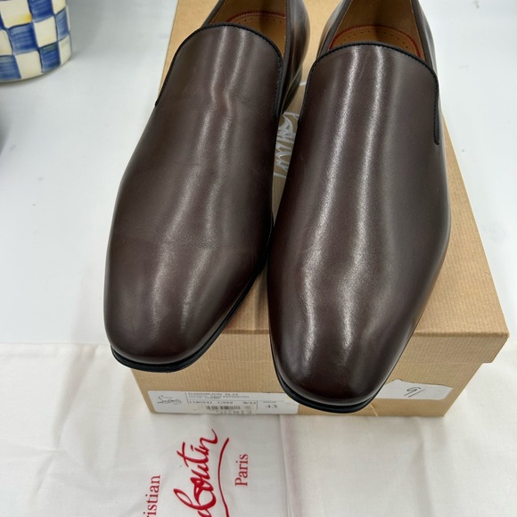 Men's Christian Louboutin dandelion flat loafers size 43 made in Italy - Picture 12 of 12